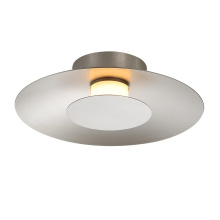 Golden 6400-FM12 SAN-SAN - Yep by Golden Lighting Luma Integrated LED Flush Mount in Sand Nickel and Sand Nickel shade